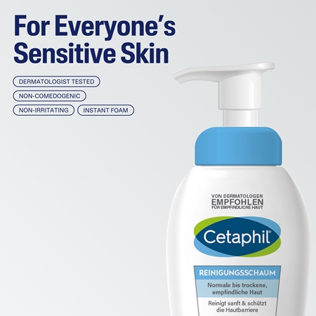 Cetaphil Gentle Foaming Cleanser Cleansing Foam mousse nettoyante pour peaux normales et sèches