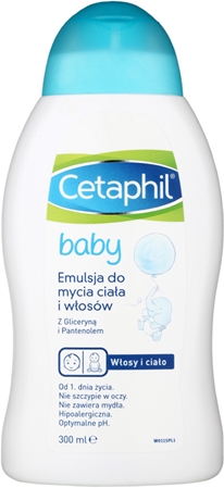 Cetaphil Baby tisztító emulzió testre és hajra gyermekeknek születéstől kezdődően