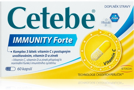 Cetebe Immunity FORTE + D3 + zinek kapsle pro podporu imunitního systému