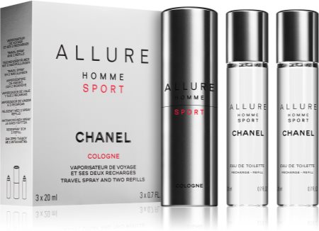 Chanel Allure Homme Sport Cologne Eau de Cologne (1x nachfüllbar + 2x nachfüllung) für Herren