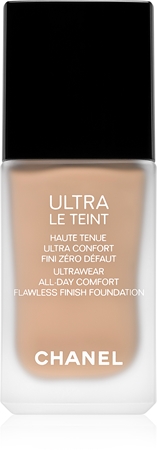 Chanel Ultra Le Teint Flawless Finish Foundation dlhotrvajúci zmatňujúci make-up pre zjednotenie farebného tónu pleti