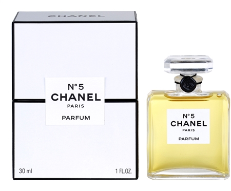 Each bottle of the Extrait perfume Chanel No. 5, a fragrance