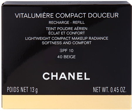 CHANEL VITALUMIÈRE COMPACT DOUCEUR 40 CHANEL Vitalumiére Compact Douceur Compact Makeup SPF 10