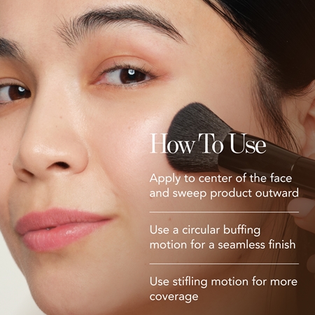Chantecaille Blend and Smooth Brush Medium børste til flydende, pudderbaseret creme og makeup