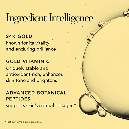 Chantecaille Gold 24K Gold Essence Intense luksusowe serum przeciwzmarszczkowe nadający skórze promienny wygląd