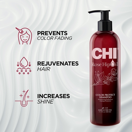 CHI Rose Hip Oil Shampoo szampon do włosów farbowanych