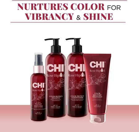 CHI Rose Hip Oil Shampoo šampón pre farbené vlasy