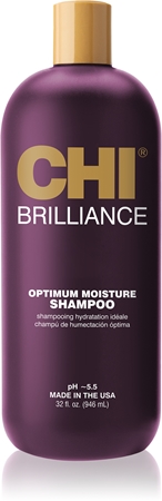 CHI Brilliance Optimum Moisture Shampoo hydratisierendes Shampoo für glänzendes und geschmeidiges Haar