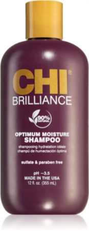 CHI Brilliance Optimum Moisture Shampoo hydratisierendes Shampoo für glänzendes und geschmeidiges Haar