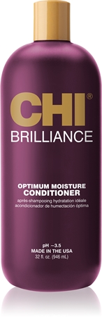 CHI Brilliance Optimum Moisture Conditioner feuchtigkeitsspendender Conditioner für trockenes und beschädigtes Haar