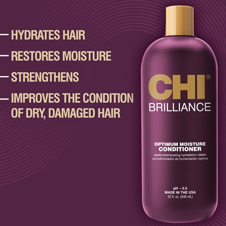 CHI Brilliance Optimum Moisture Conditioner feuchtigkeitsspendender Conditioner für trockenes und beschädigtes Haar