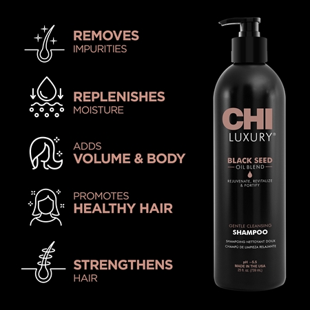 CHI Luxury Black Seed Oil Gentle Cleansing Shampoo sanftes Reinigungsshampoo