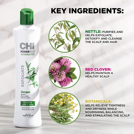 CHI Power Plus Exfoliate Shampoo exfoliating shampoo for scalp regeneration