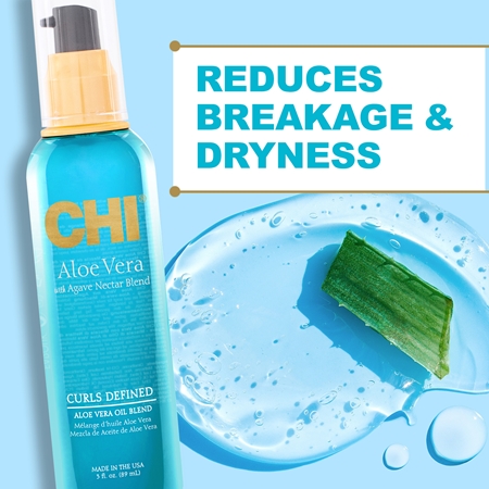 CHI Aloe Vera Curls Defined suchy olejek do włosów kręconych