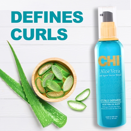CHI Aloe Vera Curls Defined suchy olejek do włosów kręconych