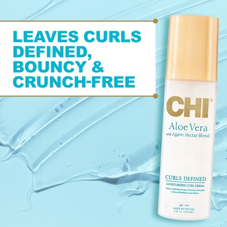 CHI Aloe Vera Moisturizing Curl Cream abspülfreies Spray für welliges und lockiges Haar