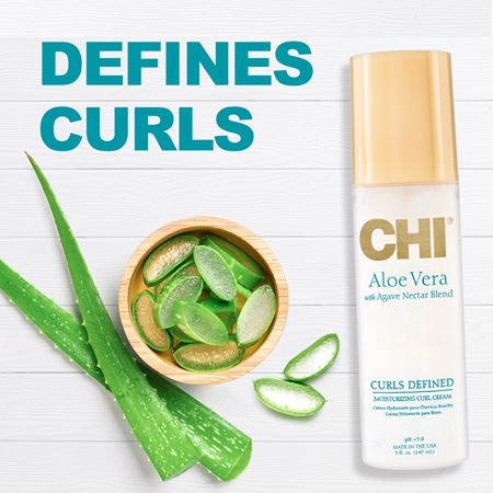 CHI Aloe Vera Moisturizing Curl Cream abspülfreies Spray für welliges und lockiges Haar