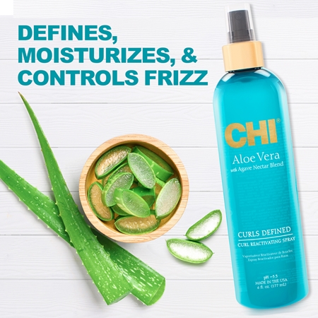 CHI Aloe Vera Curl Reactivating feuchtigkeitsspendendes Spray für welliges und lockiges Haar
