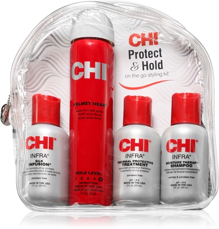 CHI Protect & Hold kelioninis rinkinys plaukams