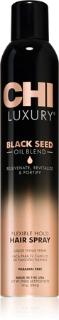 CHI Luxury Black Seed Oil Flexible Hold Hairspray lak na vlasy pro flexibilní zpevnění