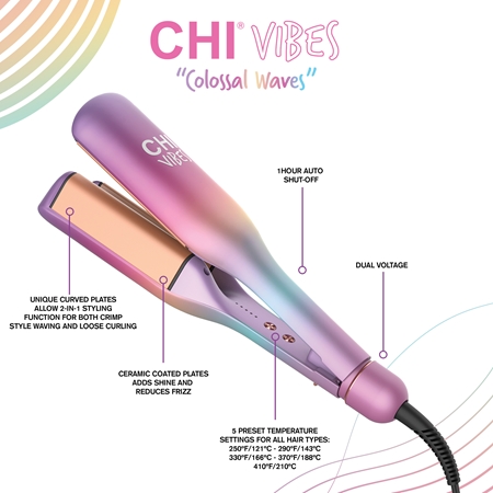 CHI Vibes Hair To Slay Colossal Waves Waver ondulator triplu pentru păr