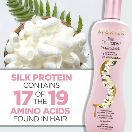 Biosilk Silk Therapy Irresistible Conditioner erneuernder Conditioner für glänzendes und geschmeidiges Haar