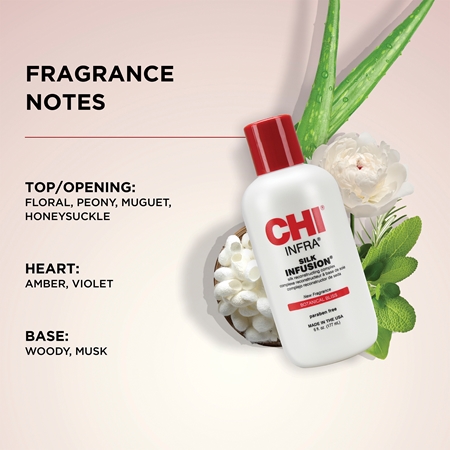 CHI Silk Infusion Botanical Bliss sérum fortifiant et régénérant pour cheveux à base de soie