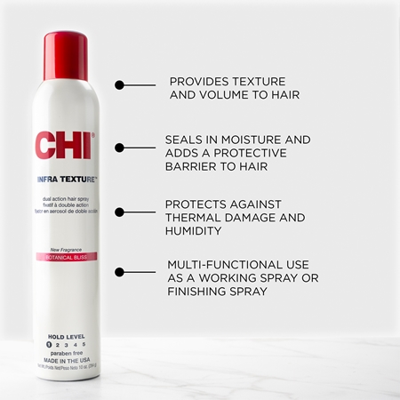 CHI Infra Botanical Bliss Texture Hair Spray Haarspray für thermische Umformung von Haaren