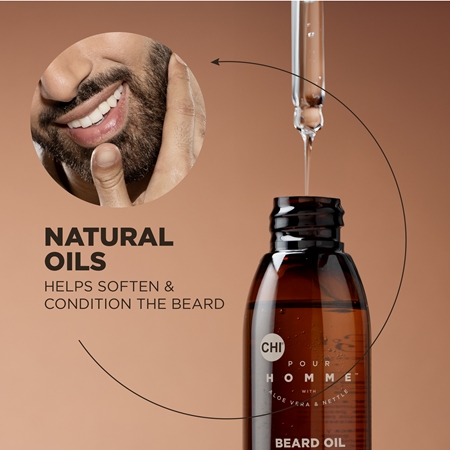 CHI Pour Homme Beard Oil olejek do brody o zapachu drzewa