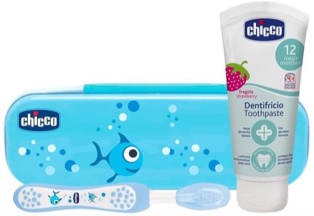 Chicco Always Smiling 12m+ Комплект за дентална грижа Blue (за деца )