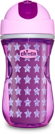 Chicco Sport Pink термочашка з трубочкою