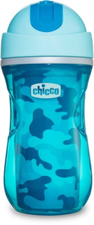 Chicco Sport Blue gourde isotherme avec paille