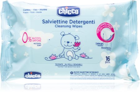 Chicco Cleansing Wipes Blue salviette umidificate per bambini