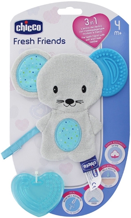 Chicco Fresh Friends Teething Cuddly Toy sleep toy with teether ...