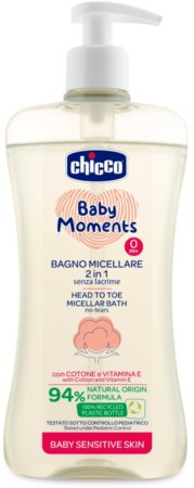 Chicco Baby Moments Sensitive micelarni šampon za telo in lase