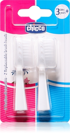 Chicco Replaceable Brush Heads 3y+ náhradní hlavice pro zubní kartáček