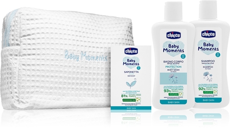 Chicco Baby Moments Blue Presentförpackning (för barn från födseln)