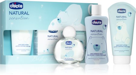 Chicco Natural Sensation Baby Essential подаръчен комплект 0+ за деца от раждането им