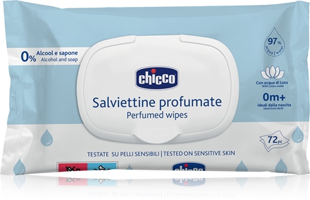 Chicco Perfumed Wipes 0m+ toalhitas húmidas para crianças com perfume leve