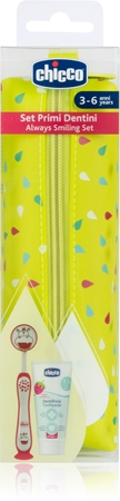 Chicco Always Smiling Set 3y+ set njege za zube s etuijem Hippo