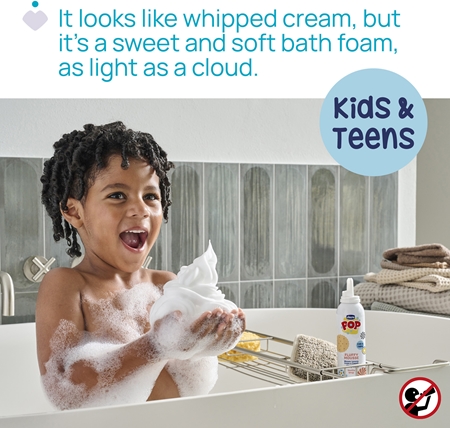 Chicco POP Fluffy Mousse Hair and Body Foam for body and hair