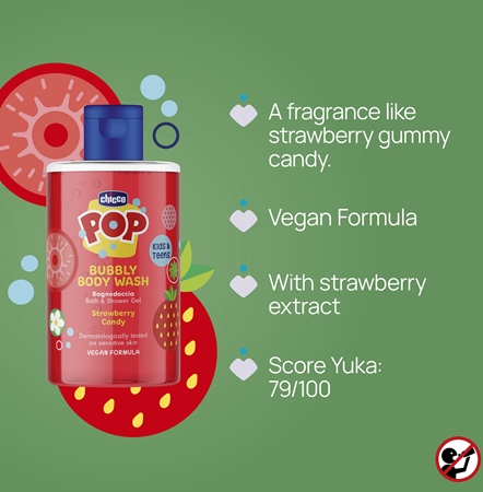 Chicco Pop Bubbly Body Wash Shower And Bath Gel for children