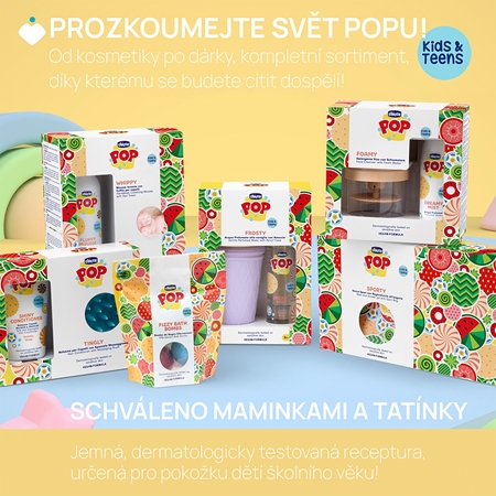 Chicco POP Vanilla Fluffy dárková sada pro děti