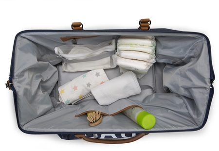 Childhome Mommy Bag Grey Off White baby changing bag