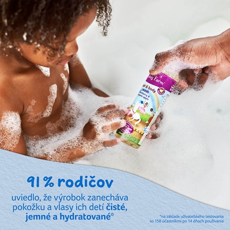 Childs Farm Hair & Body Wash umývateľná emulzia na telo a vlasy