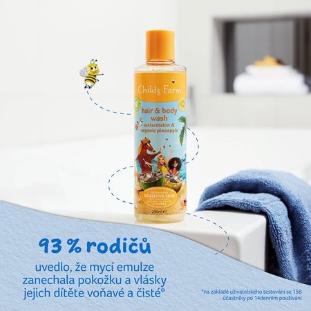 Childs Farm Hair & Body Wash mycí emulze na tělo a vlasy