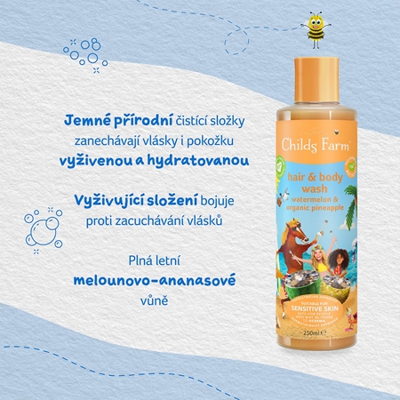 Childs Farm Hair & Body Wash mycí emulze na tělo a vlasy