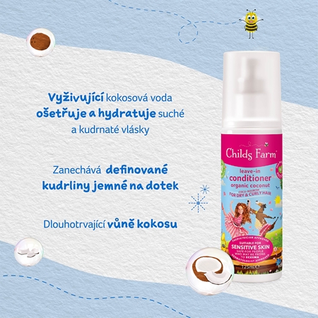 Childs Farm Coco-Nourish bezoplachový kondicionér pro kudrnaté vlasy