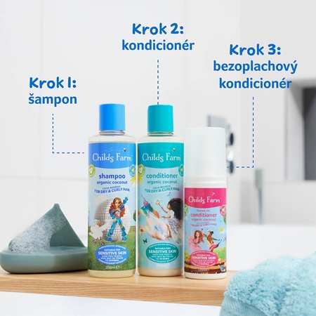 Childs Farm Coco-Nourish bezoplachový kondicionér pro kudrnaté vlasy