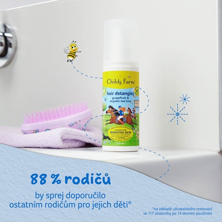 Childs Farm Hair Detangler sprej pro snadné rozčesání vlasů pro děti